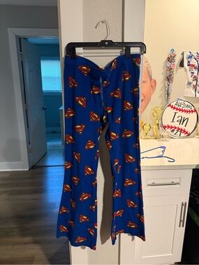 DC Comics Blue Superman Logo Kids Pajama Bottoms